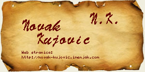 Novak Kujović vizit kartica